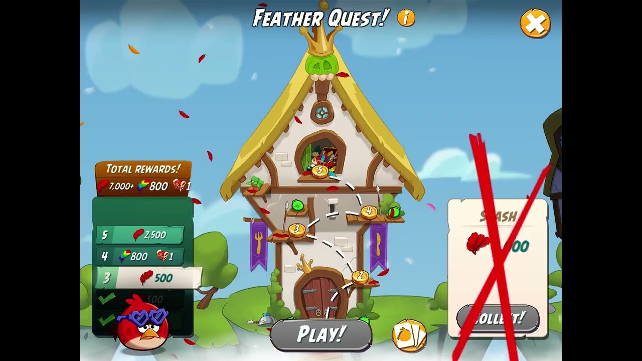 Angry birds 2 I played feather challenge 