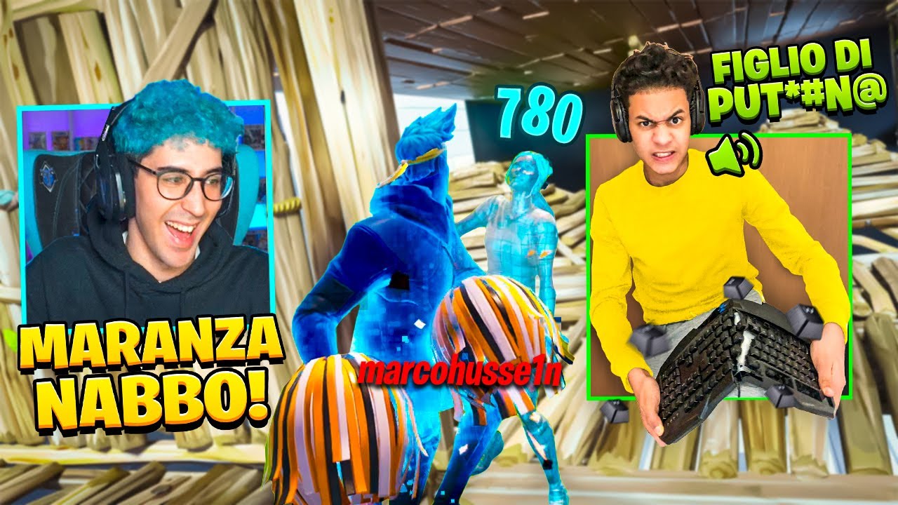 TROLLO un MARANZA che SPACCA la TASTIERA nel 1 VS 1 su FORTNITE !