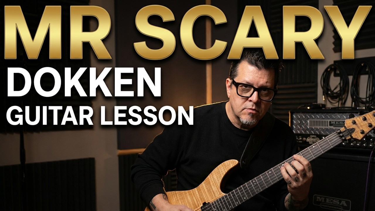 DOKKEN Mr Scary Guitar Lesson How to play