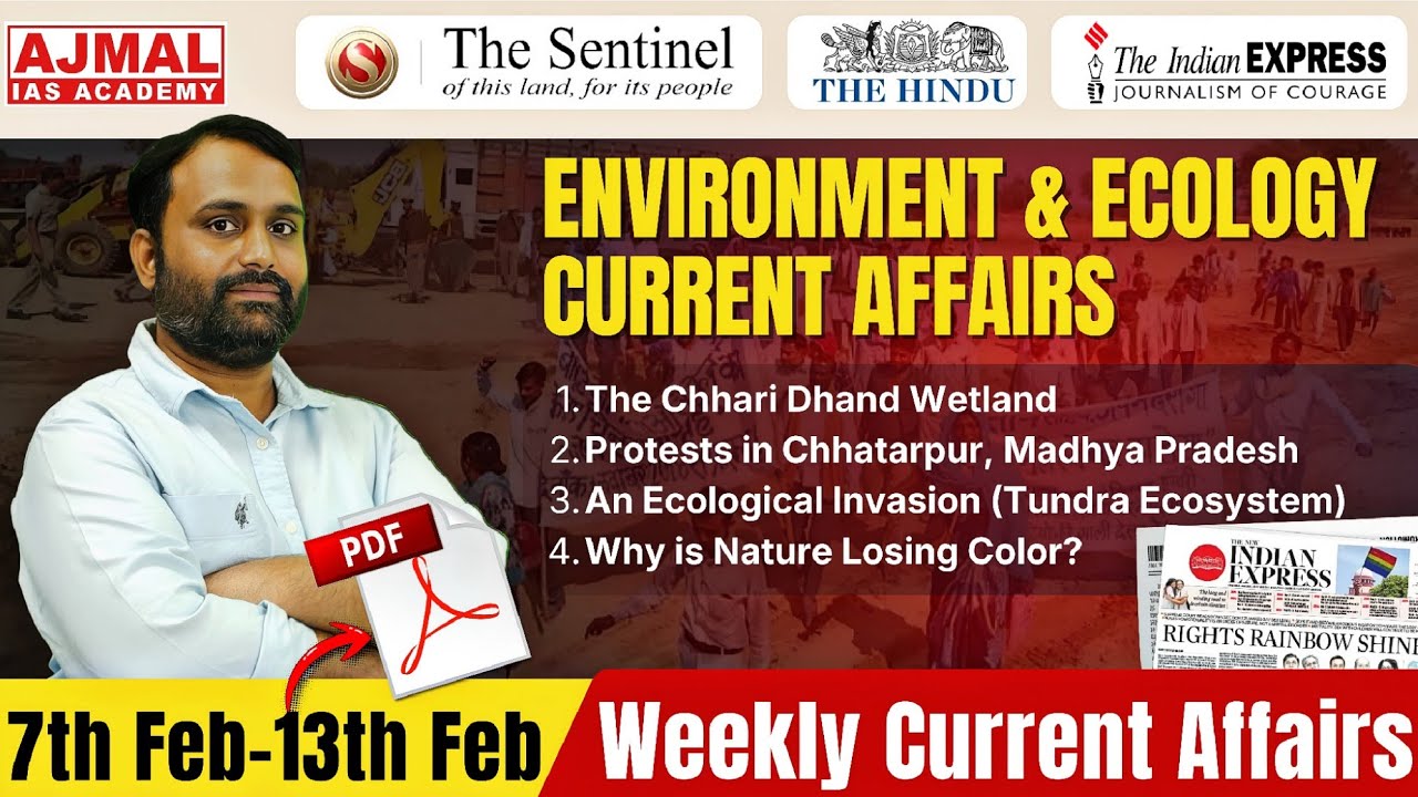 Ken-Betwa River Link Controversy | Chhari Dhand Ramsar Site | Weekly Environment Current Affairs 