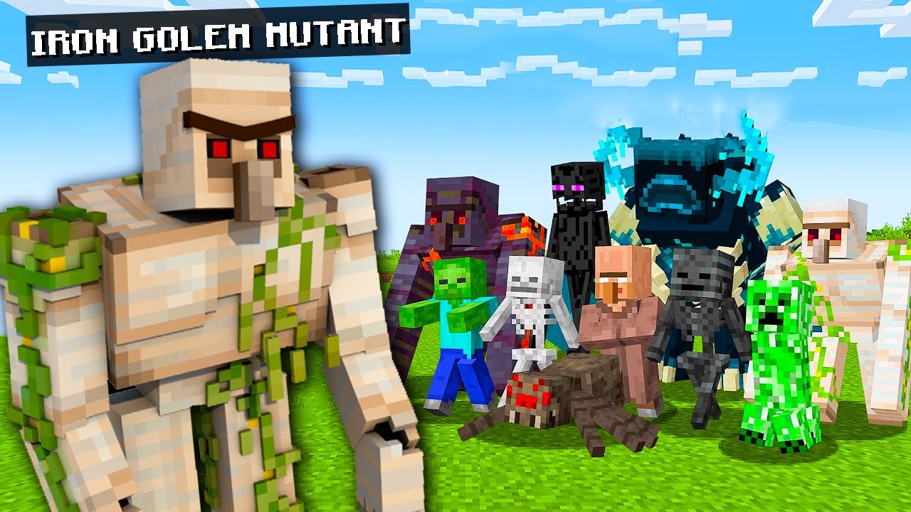 Iron Golem MUTANT vs Toti Mobii MUTANTI din Minecraft *Cine Castiga?*