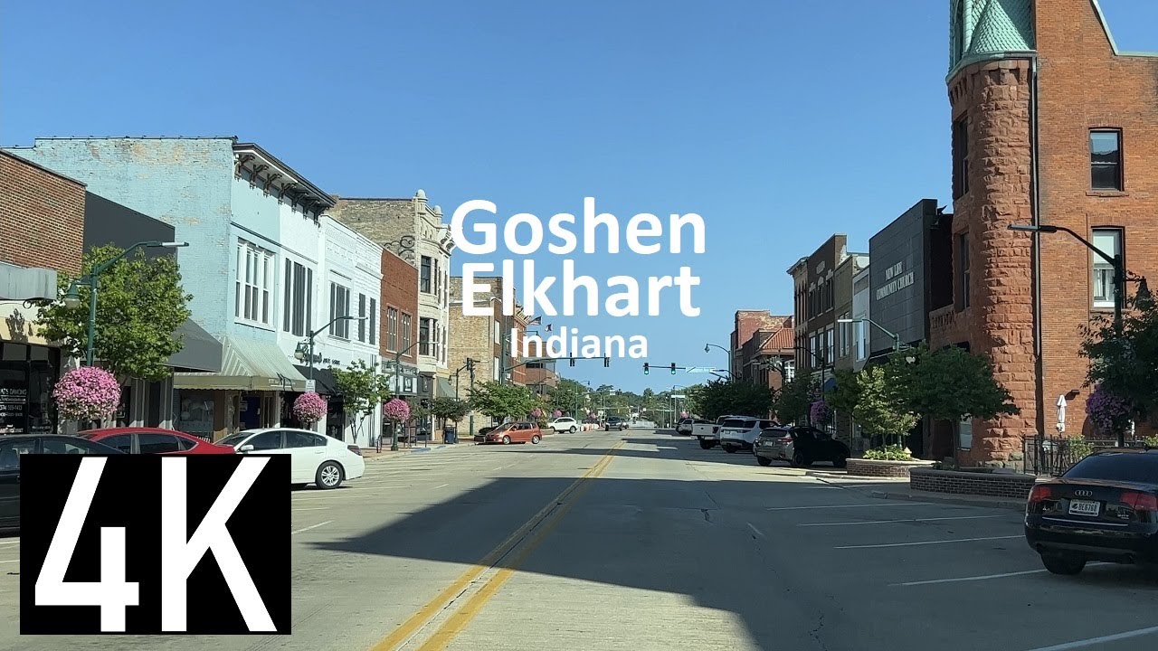 Goshen & Elkhart, Indiana 4K Street Tour - U.S. Highway 33 & Lincoln Highway