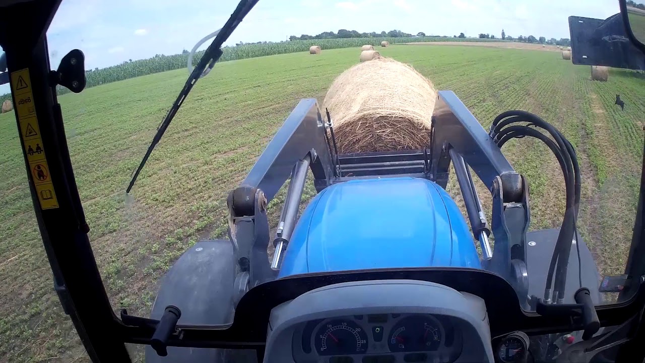 traktoros vlog #12 bálahordás (New Holland t6.155)