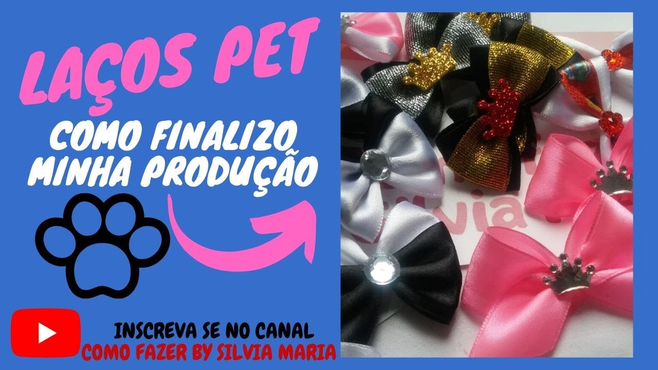 🎀🐕 Laços Pet Como finalizo minha produção🎀🐕laços pet, laços pet para vender,laços pet em 30 segundos