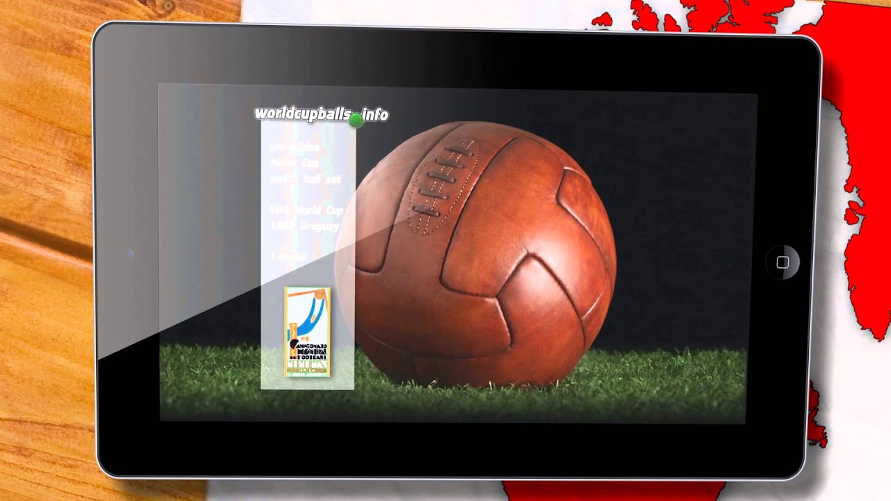 The official match ball of the 1930 FIFA World Cup in Uruguay (T-model)