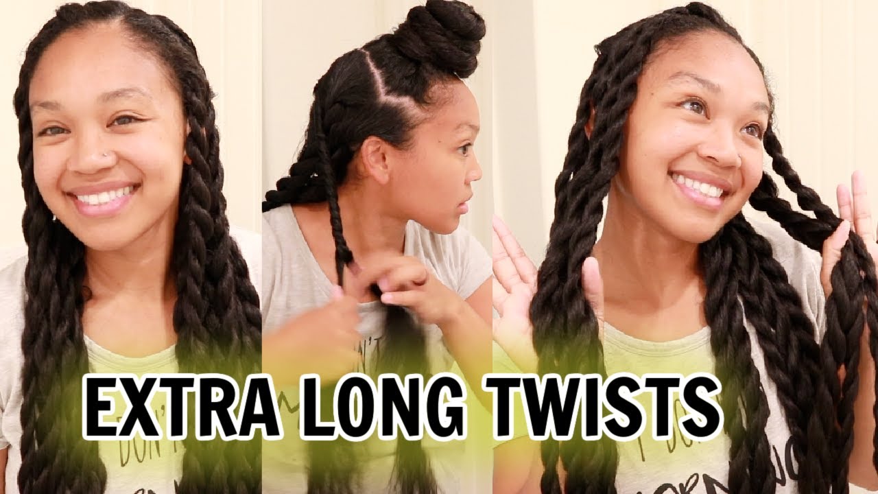 How I Twist My Natural Long Hair | LOVVESAMMAY
