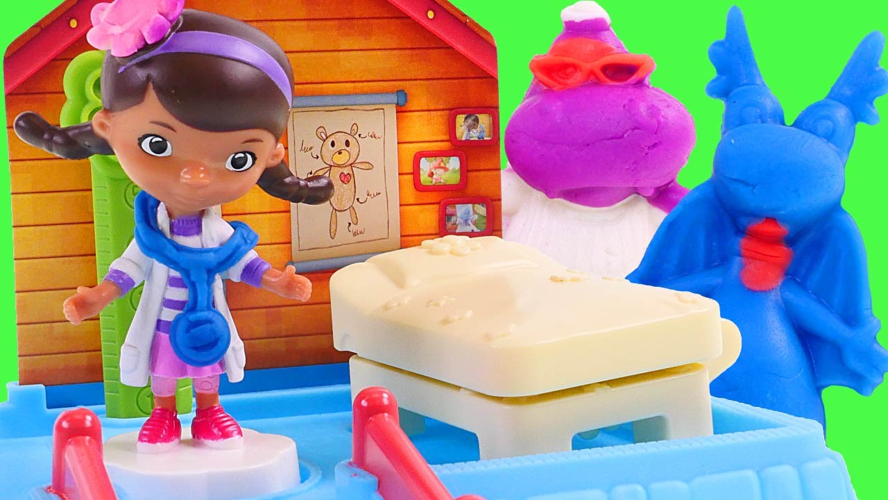 Play-Doh Disney Doc McStuffins Clinic - Make Playdo Lambie Stuffy Clínica de la Doctora Juguetes