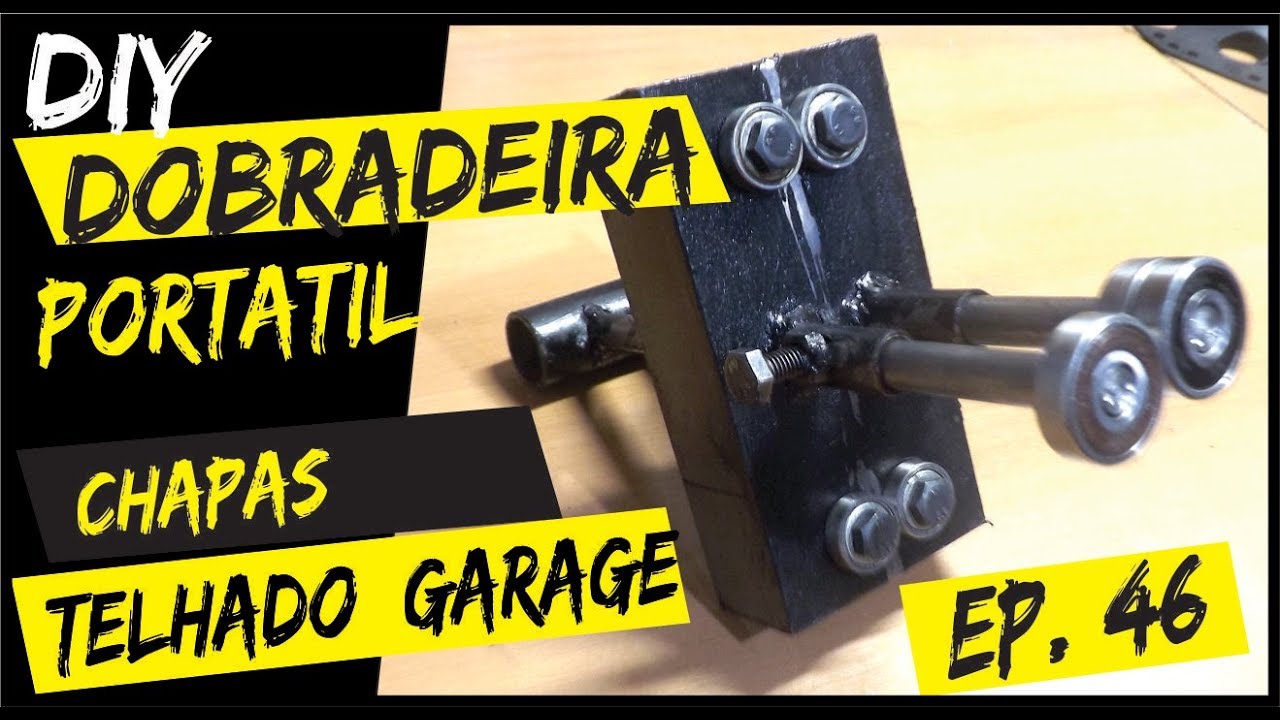 046# Como fazer uma Dobradeira de chapa Caseira Portátil Manual p Chapa | Machine for Sheet Metal