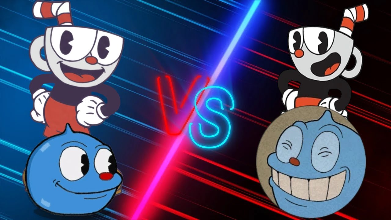 MUGEN CUPHEAD (ME) & GOOPY LE GRANDE VS CUPHEAD (2P) (CPU) & GOOPY LE GRANDE (REMAKE)