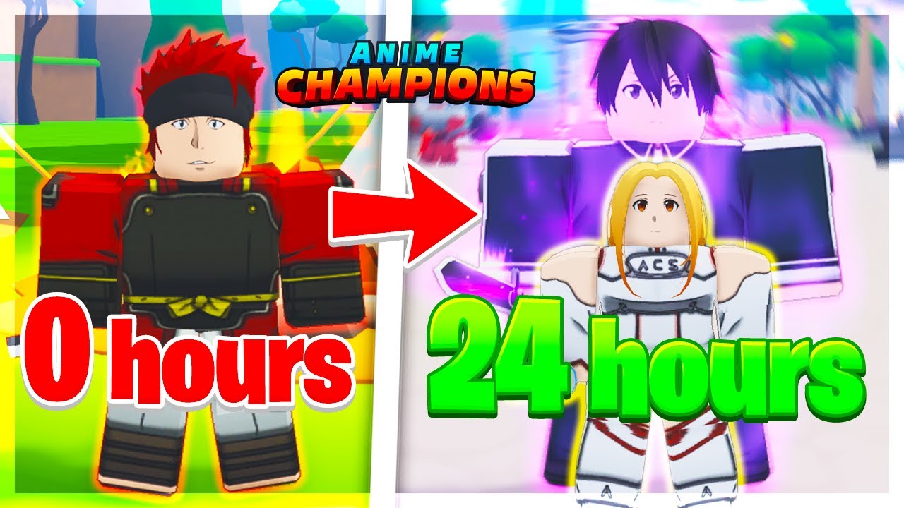 I Spent 24 Hours In The NEW SAO Update 11 in Anime Champion Simulator