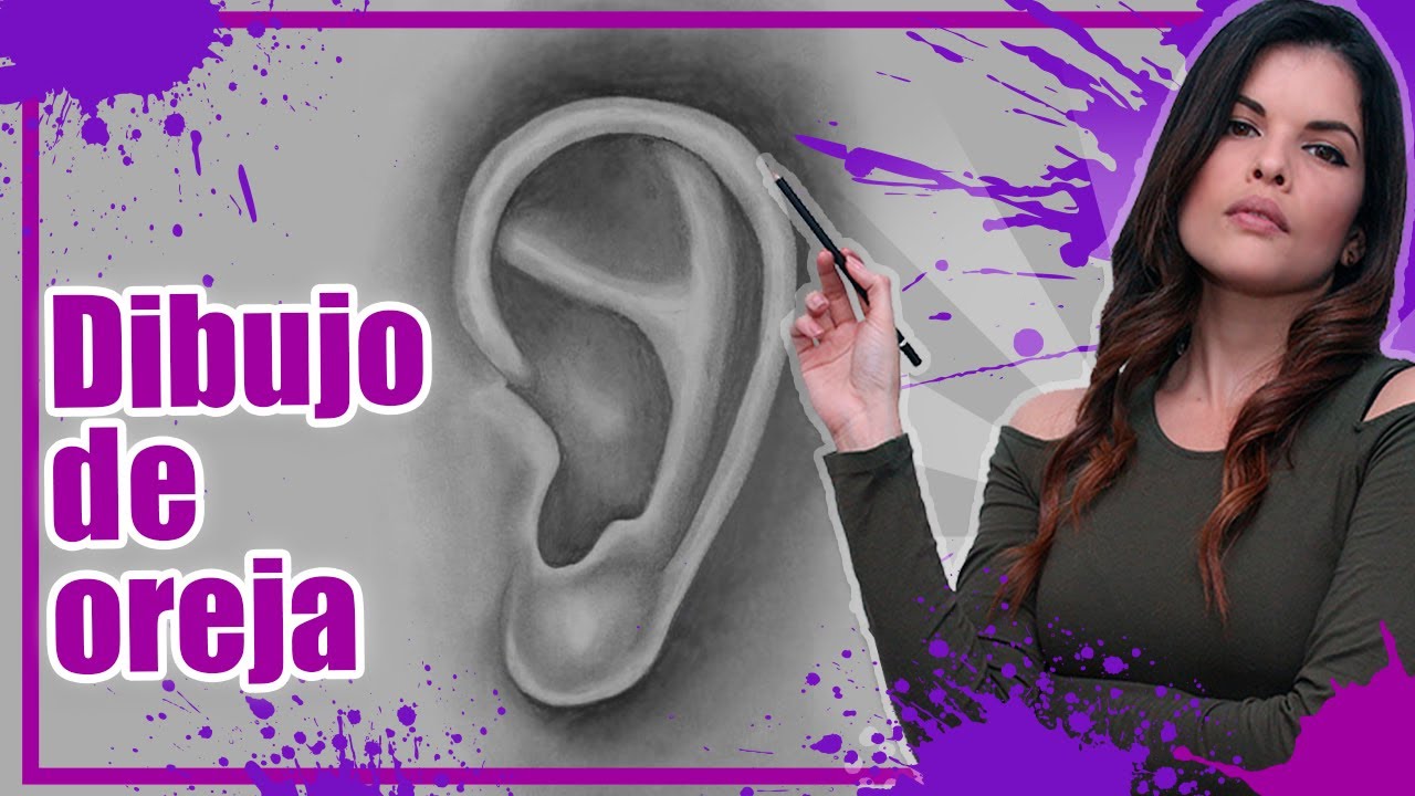 🟣Curso completo 😱😱😱 de DIBUJO a LAPIZ ✏️ de ROSTROS REALISTAS para Principiantes - DIBUJO DE OREJA.