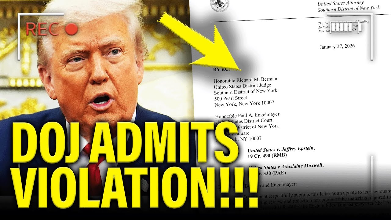 Trump DOJ Makes INCRIMINATING ADMISSION on EPSTEIN FILES