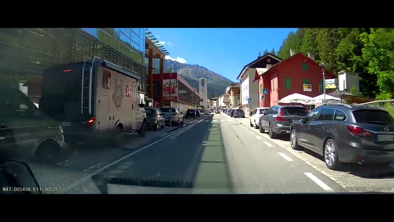 Brenner Town and Main Street, Austria/Italy