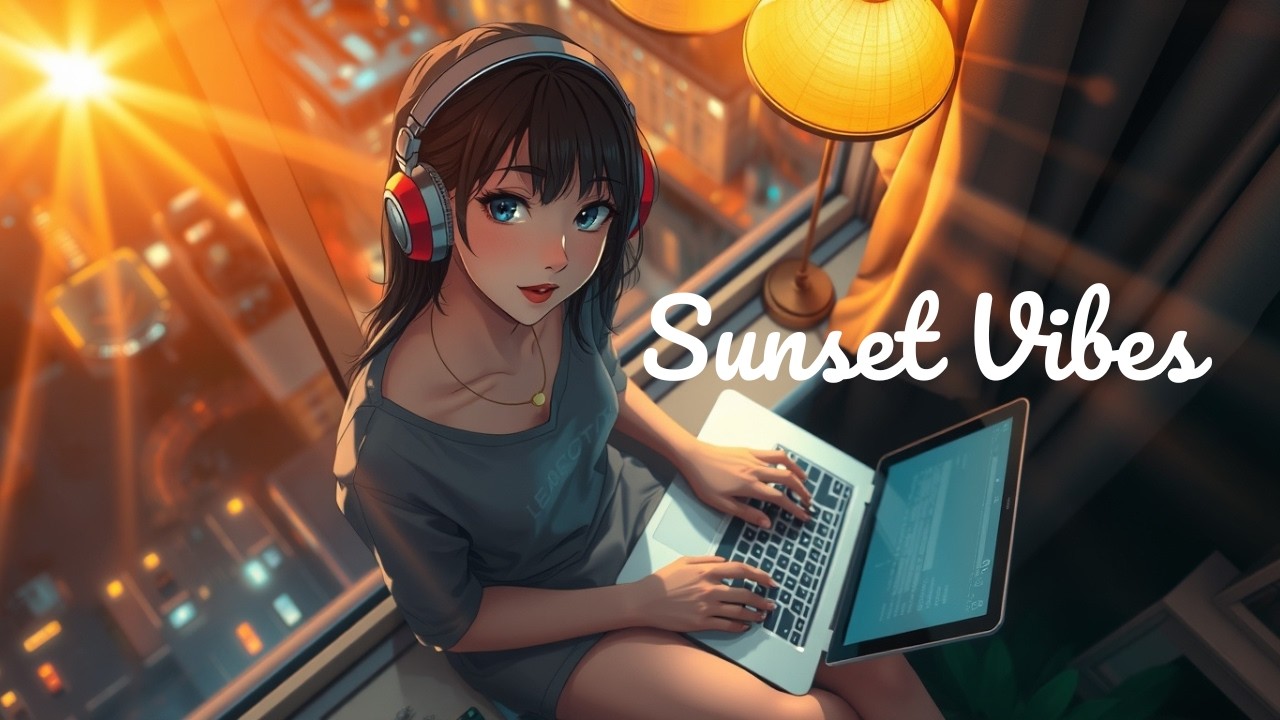 LoFi Girl at Sunset 🌇 | Chill Beats to Study, Work & Relax