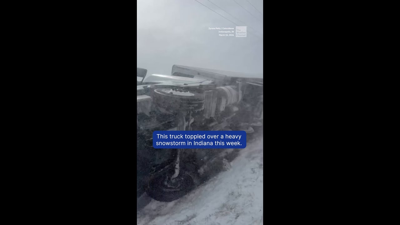 Водители грузовиков оказались перевернутыми вверх дном после опрокидывания полуприцепа.