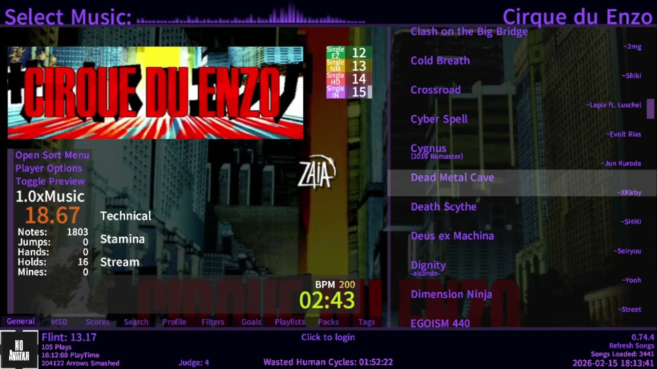 Stepmania Dead Metal Cave Lvl 15 C1000