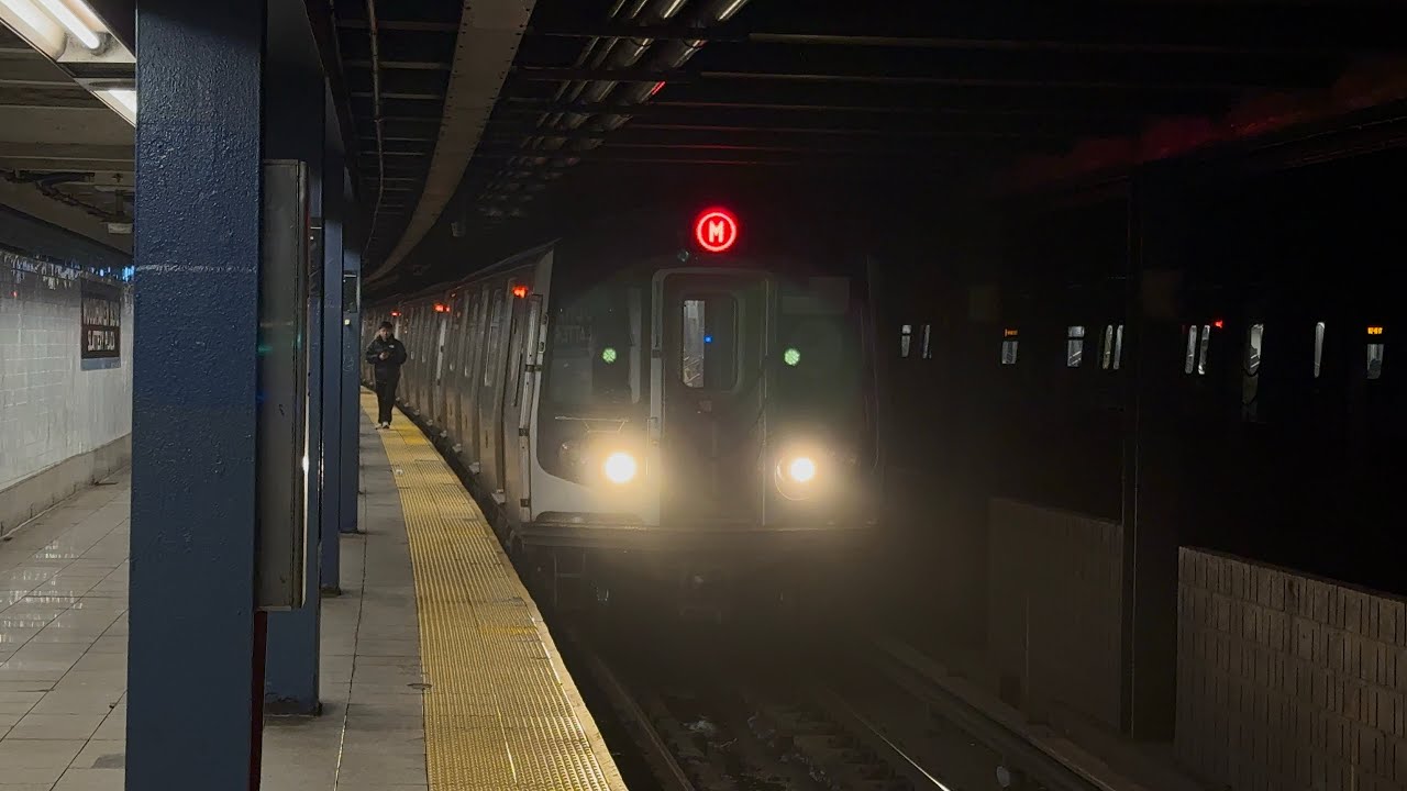 NYC Subway: (E),(F) Express & (M),(R) Local Train Action @ Woodhaven Blvd! 