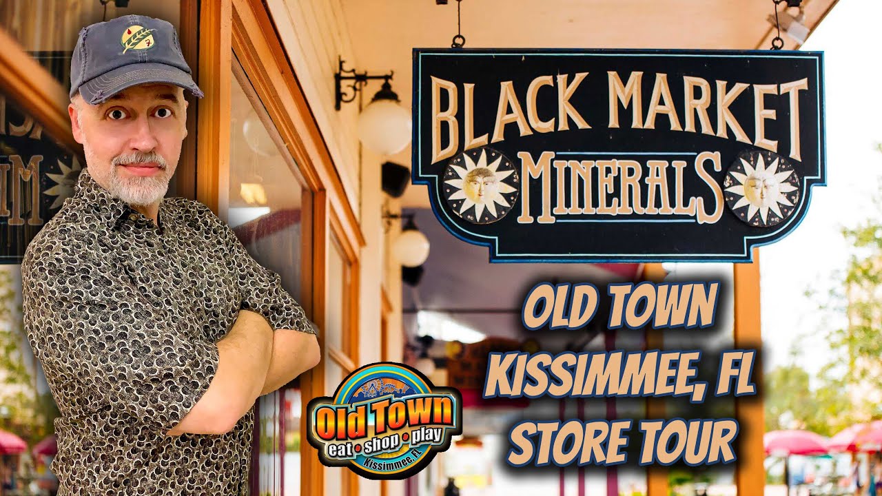 Shopping At Black Market Minerals In Old Town Kissimmee, Florida