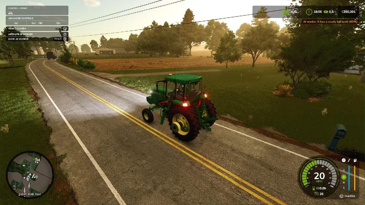 Farming Simulator 25 wheat harvest part 2