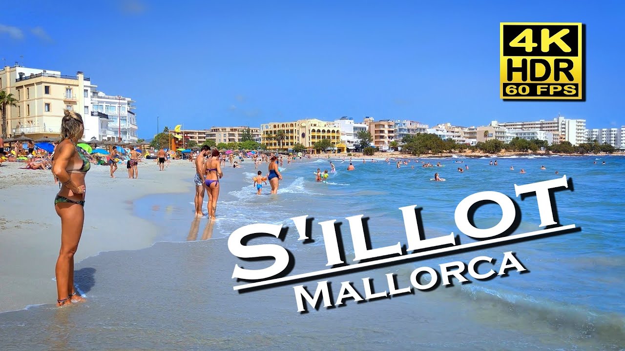S'illot Beach Walk Mallorca Cala Moreia 4K 60fps HDR  Dolby Atmos 💖 Balearic Islands 👀 Spain 🇪🇸