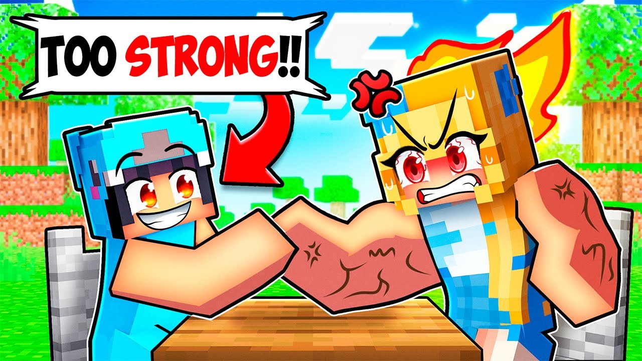 I'm TOO STRONG in Minecraft!