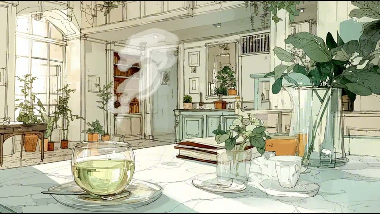 Relaxing Jazz Rustic Cafe Ambience