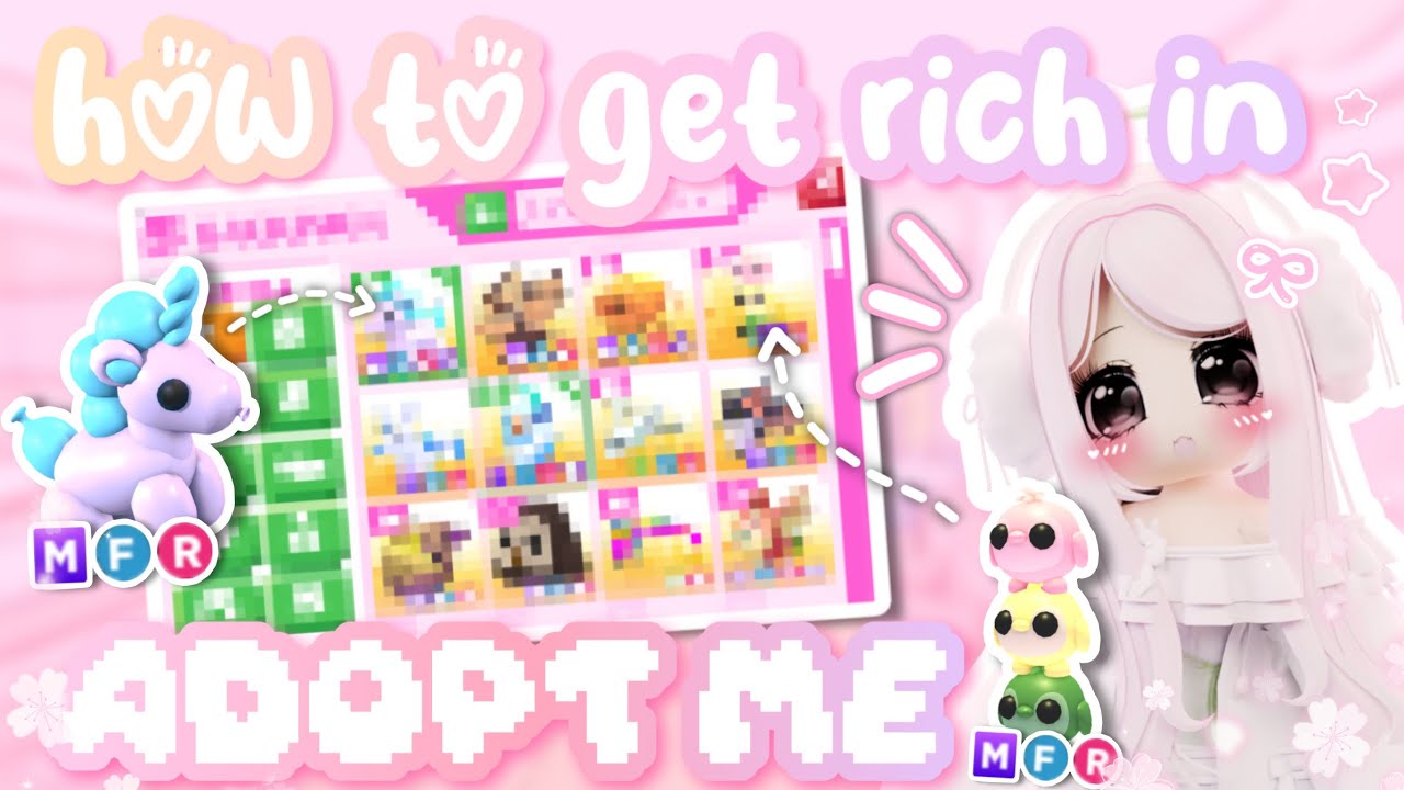 ♡₊˚ ᵕ̈  How To Get Rich In Adopt Me!! ♡ | Adopt Me Tips & Tricks Video ⋆୨୧˚
