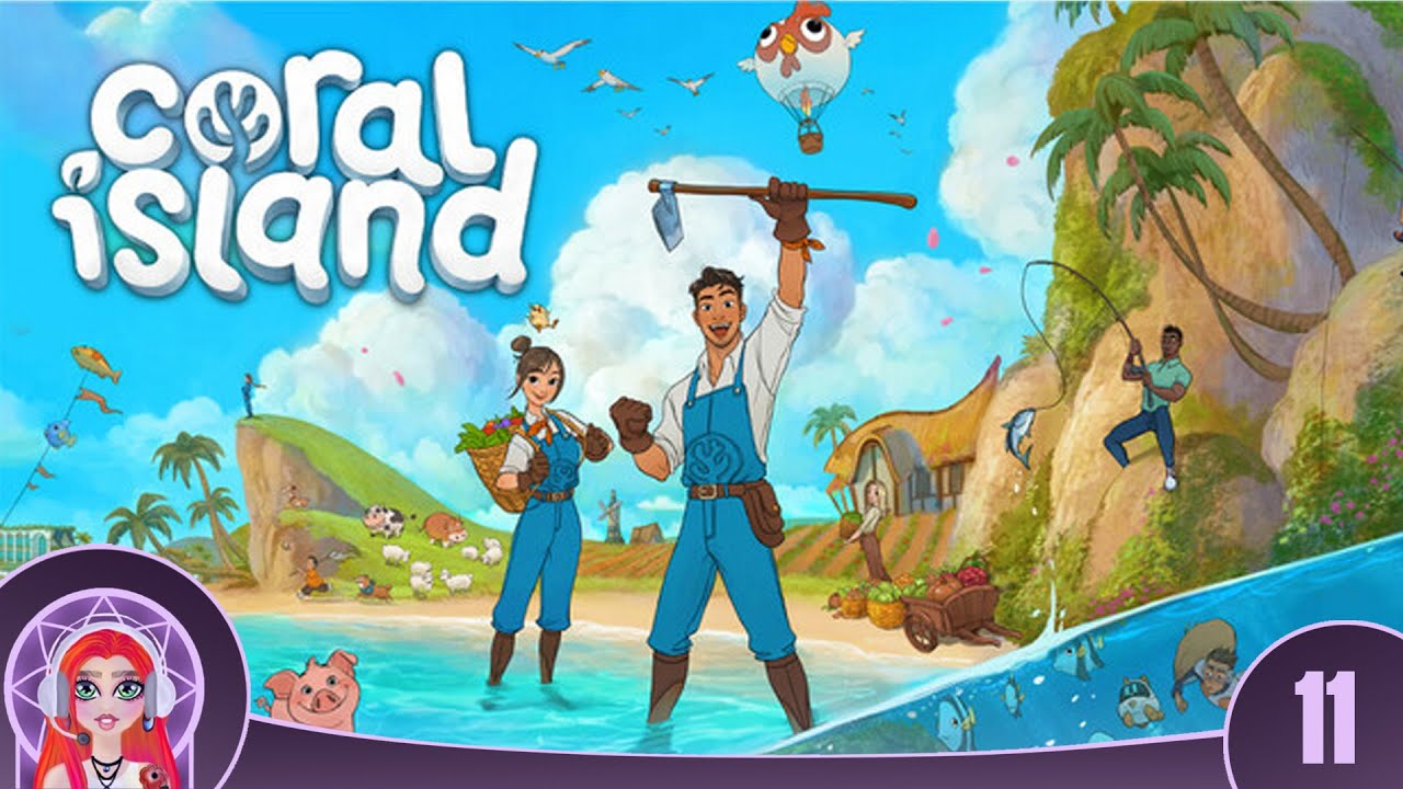 #11 (partie 2) Coral Island - On farm les ressources et les cœurs avec boubou @myo_zotis