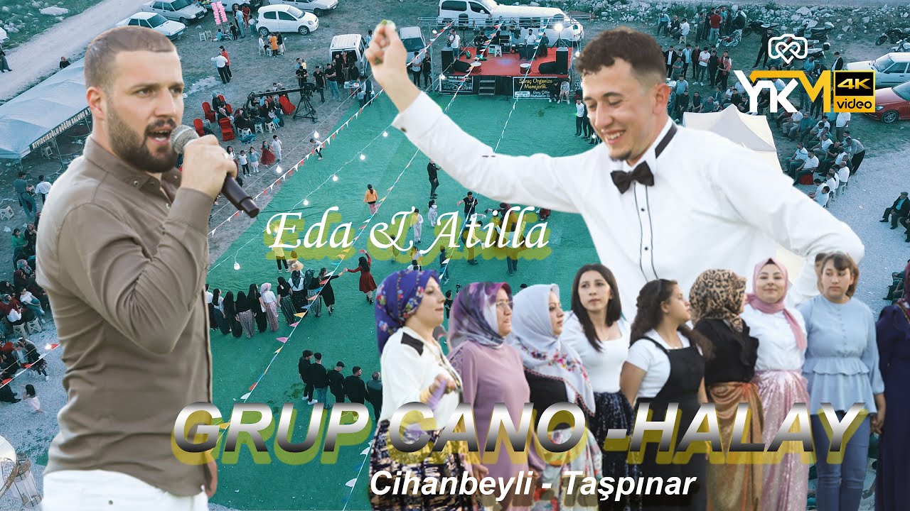 Grup Cano - Halay Taşpınar 4K - Eda & Atilla Türkmen Düğün merasimi Par 1