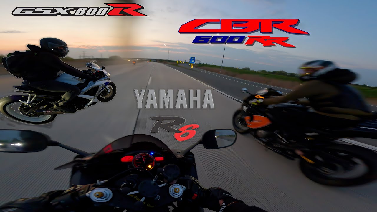 R6 vs CBR600rr vs GSXR 600 and more