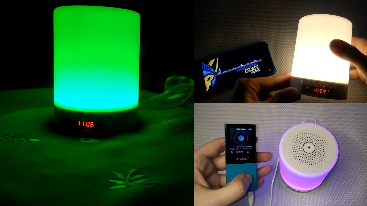 Digoo DG-663 Portable Touch Color Lamp with Speaker and LCD Clock - In-depth review