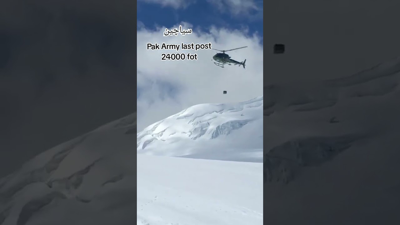 Pakistan Army most forward post at siachen glacier.  #pakistanarmy #siachin