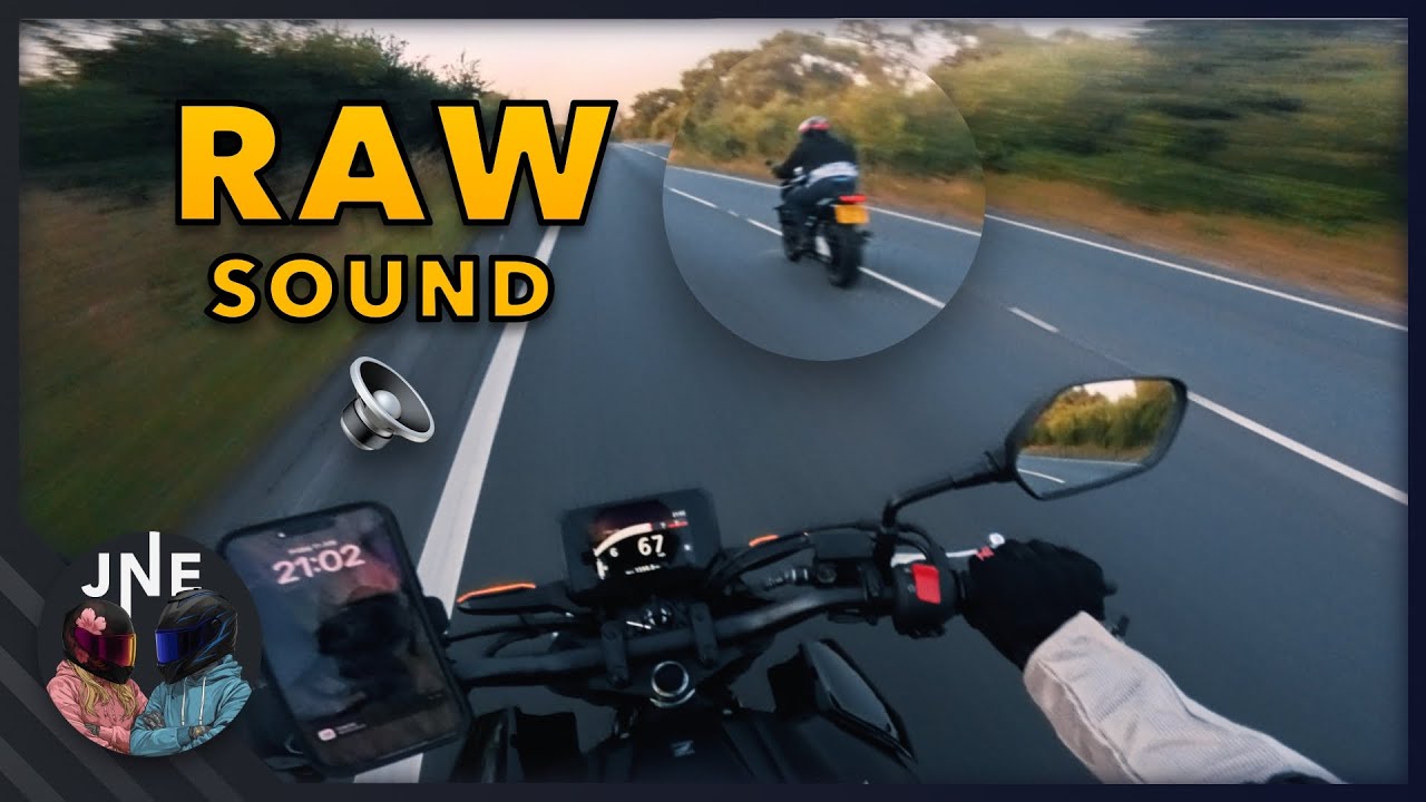 Ride to a bikers cafe - Honda CB125R - Raw sound