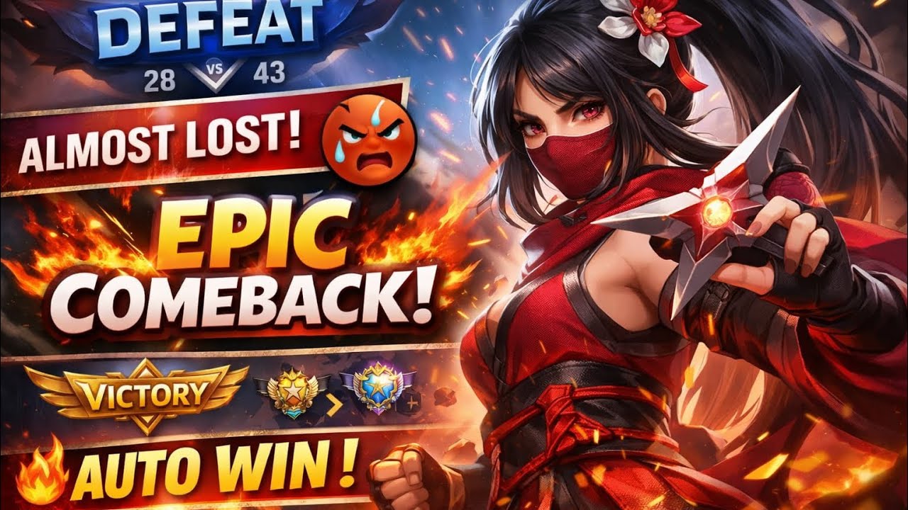 EPIC COMEBACK Hanabi! Dari Hampir Kalah Jadi MENANG | Rank Epic–Mythic