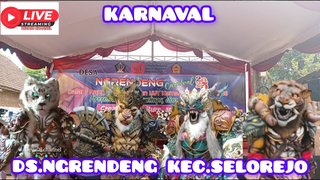 🔴LIVE KARNAVAL DS.NGRENDENG KEC.SELOREJO.2025