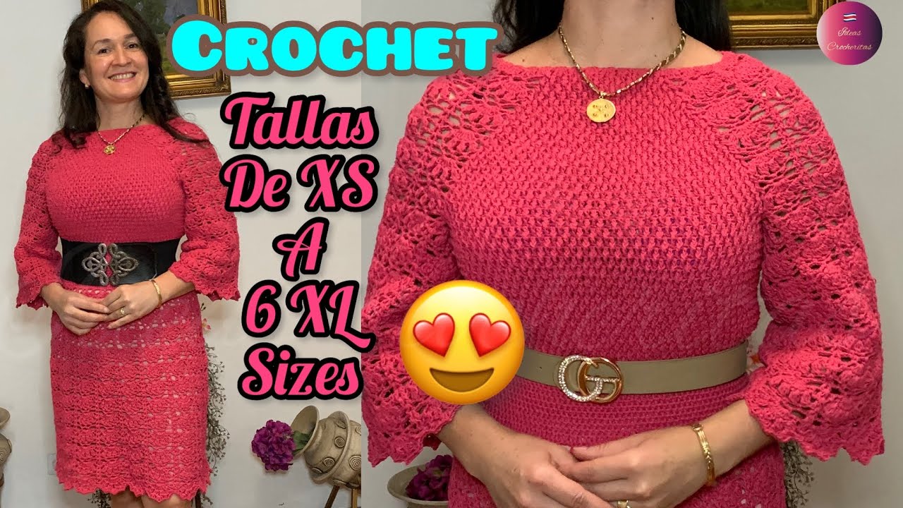 👗VESTIDO Gloria TEJIDO A CROCHET FACIL Y TODAS LAS TALLA/ CUELLO HALTER/ EASY CROCHET DRESS