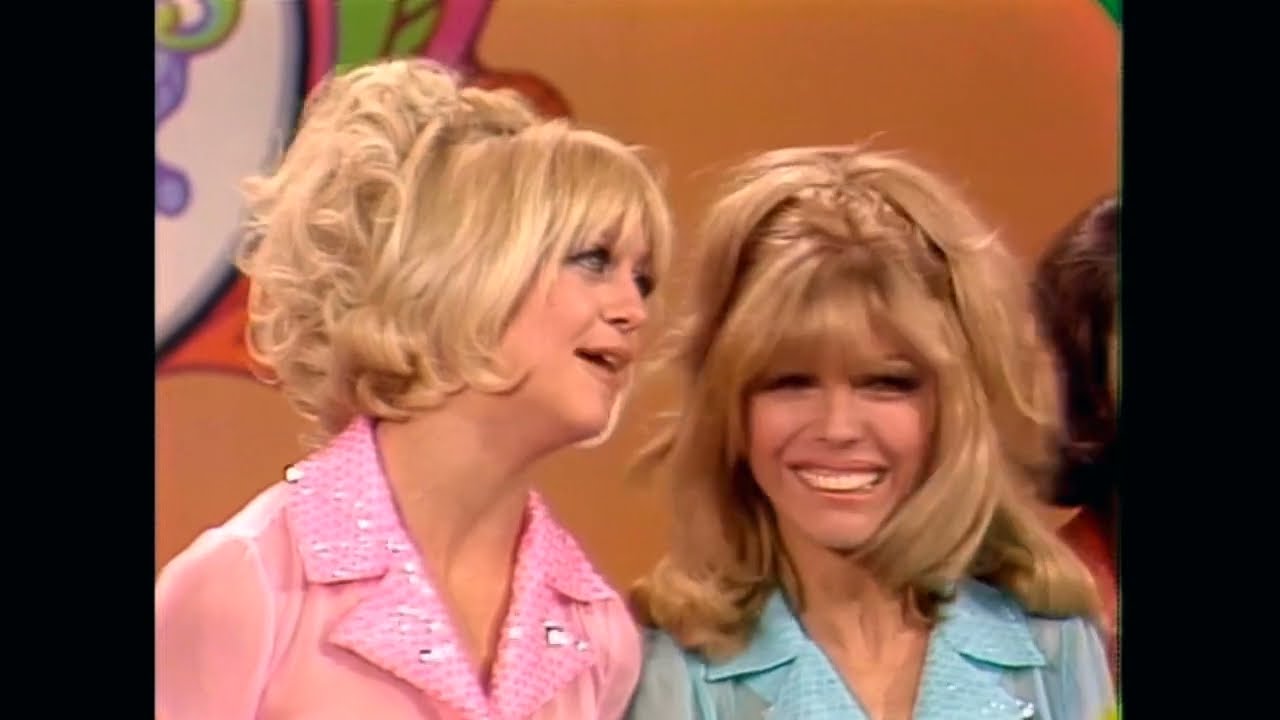 Laugh-in Salutes the 1960's. Nancy Sinatra, Ruth Buzzi, Goldie Hawn, Joanne Worley, Teresa Graves.