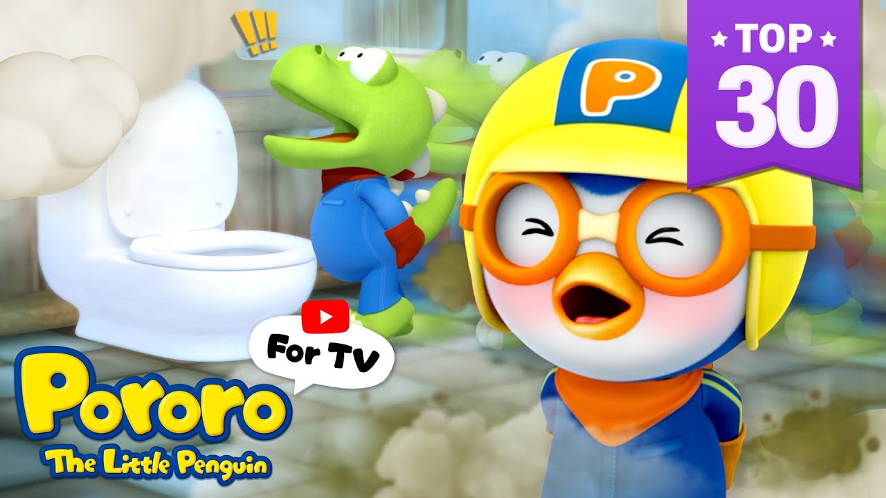★3-Hour★ Potty Time with Pororo! | Potty Training for Kids | Learn Healthy Daily Habits with Pororo