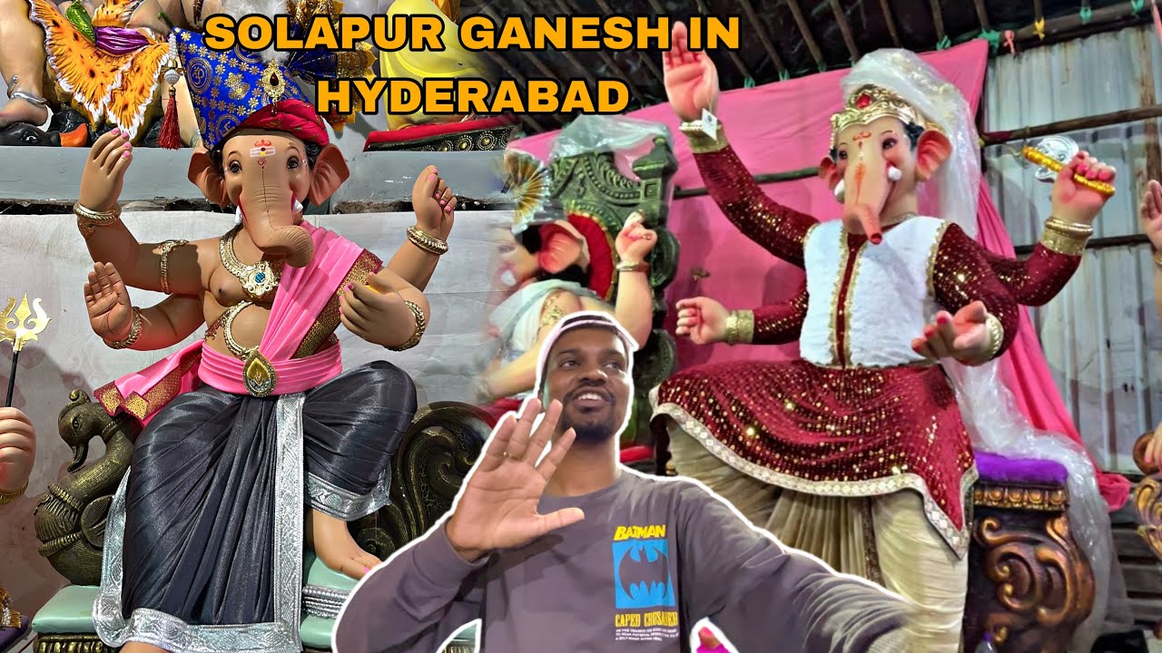 Solapur Ganesh in Hyderabad | Ganesh Chaturthi 2024 | Dhoolpet Ganesh 2024