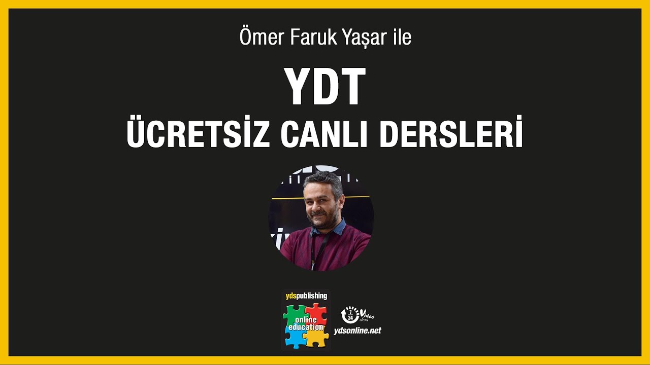 2018 YDT Çıkmış Soru Çözümleri II -  Ücretsiz #YKSDİL #YDT #YDS Canlı Dersler #No30
