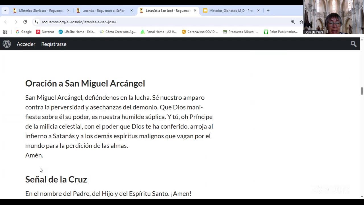 Rezo diario del Santo Rosario