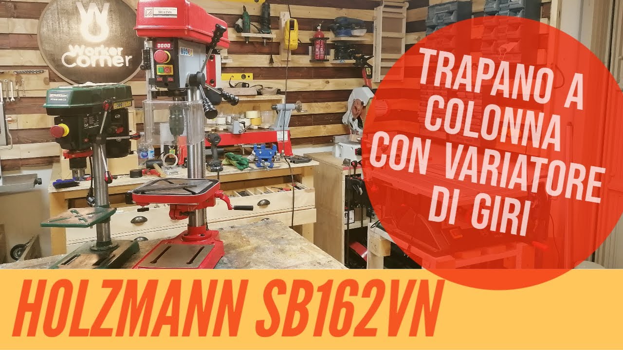 Nuovo Trapano a colonna con variatore di giri - Holzmann SB162VN -