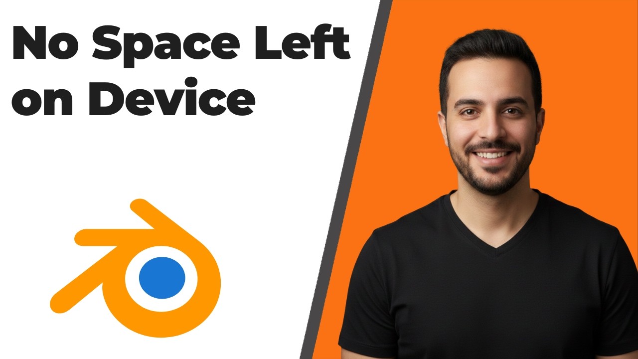Blender Error No Space Left On Device (Easy Fix Guide)