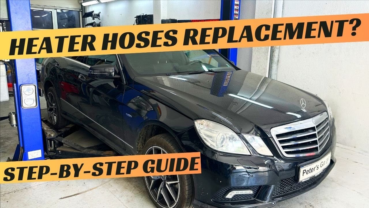 Mercedes E220 E250 W212 Coolant Heater hoses location replacement OM651