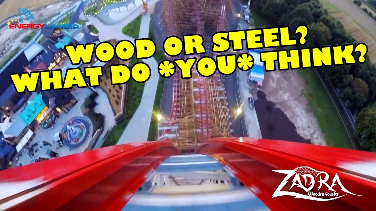 Zadra Roller Coaster REAL Front Seat POV Energylandia Poland