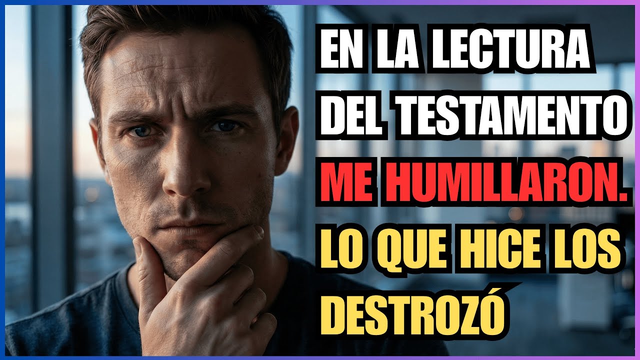 EN LA LECTURA DEL TESTAMENTO ME HUMILLARON. LO QUE HICE LOS DESTROZÓ