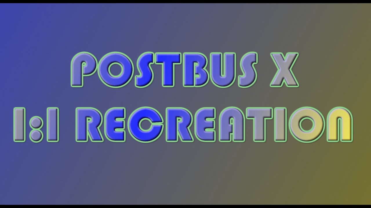 Postbus X: Main theme 1:1 Recreaction