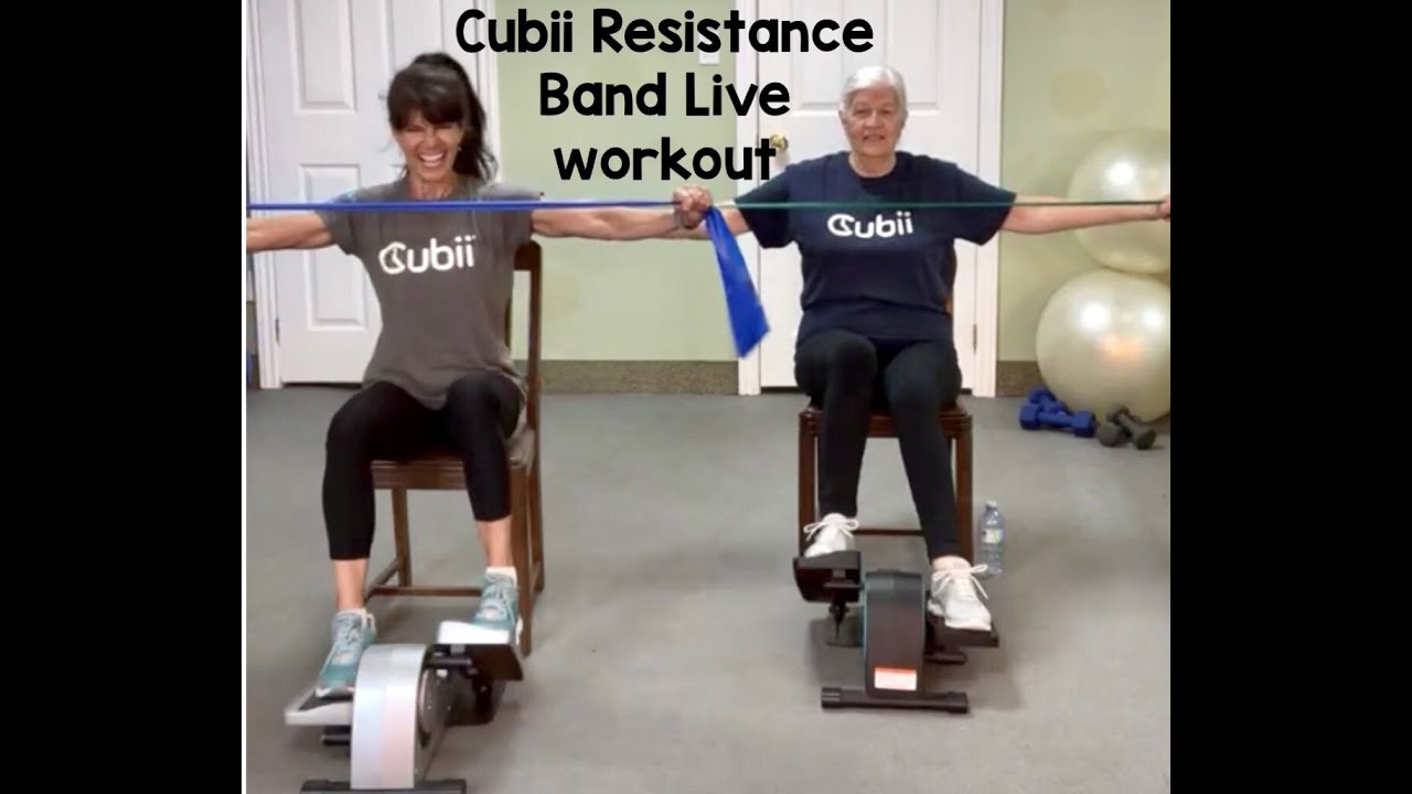 Cubii resistance band workout live