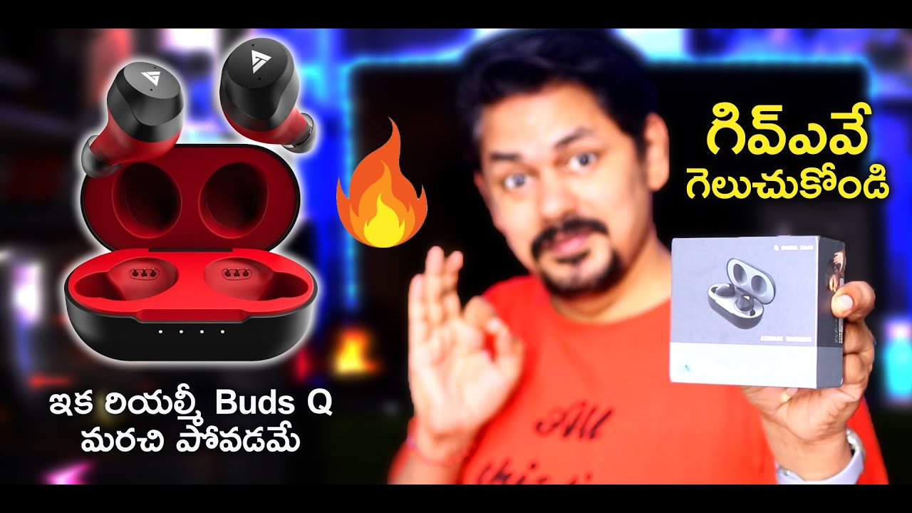 Boult Audio AirBass TrueBuds-X True Wireless Earbuds Unboxing and Give Away in Telugu