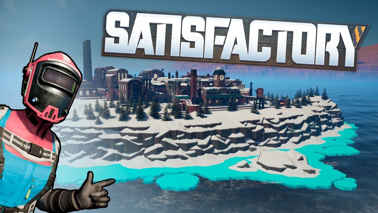 Making a frozen steampunk factory in Satisfactory!